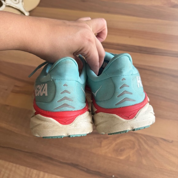 Hoka One Clifton 8 Women’s Running Athletic Shoes Aqua Blue 7.5 - Picture 6 of 11